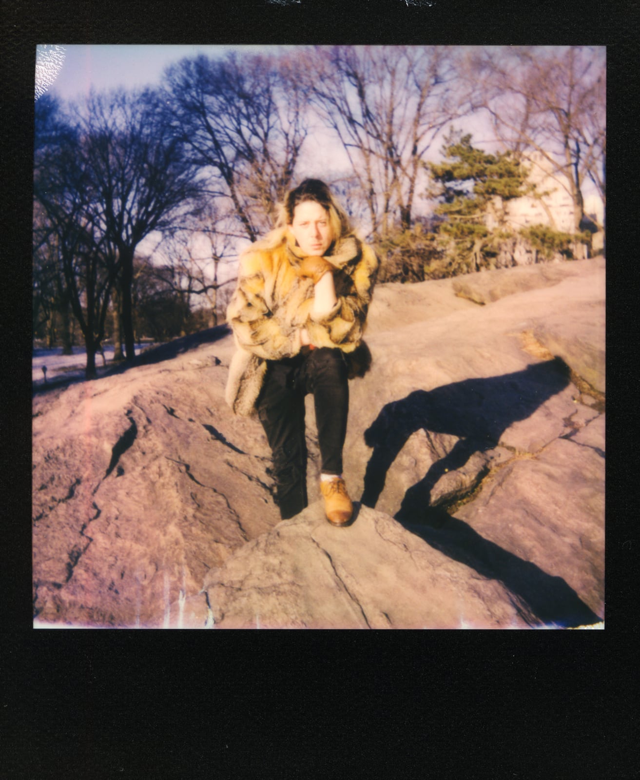 Instant film Polaroid portrait, New York City