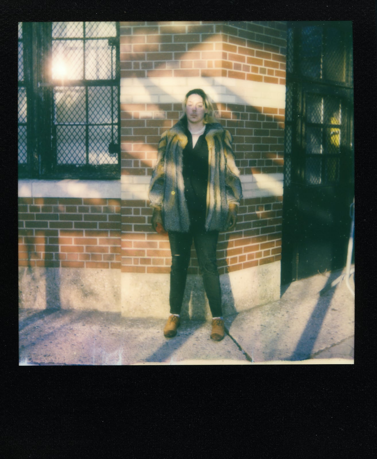 Film fashion portrait, analog photograph, New York