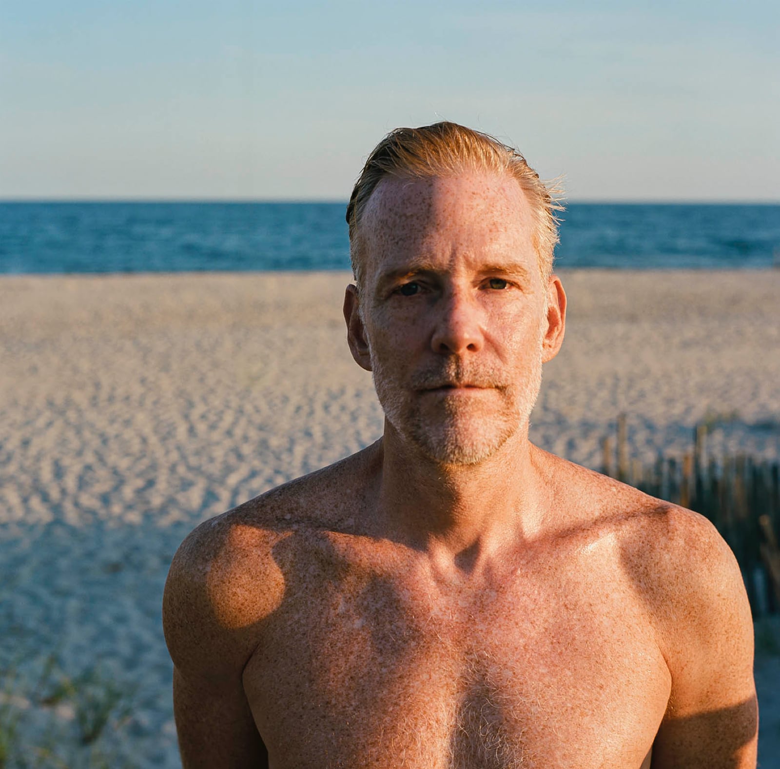 Analog medium format film portrait, New York City