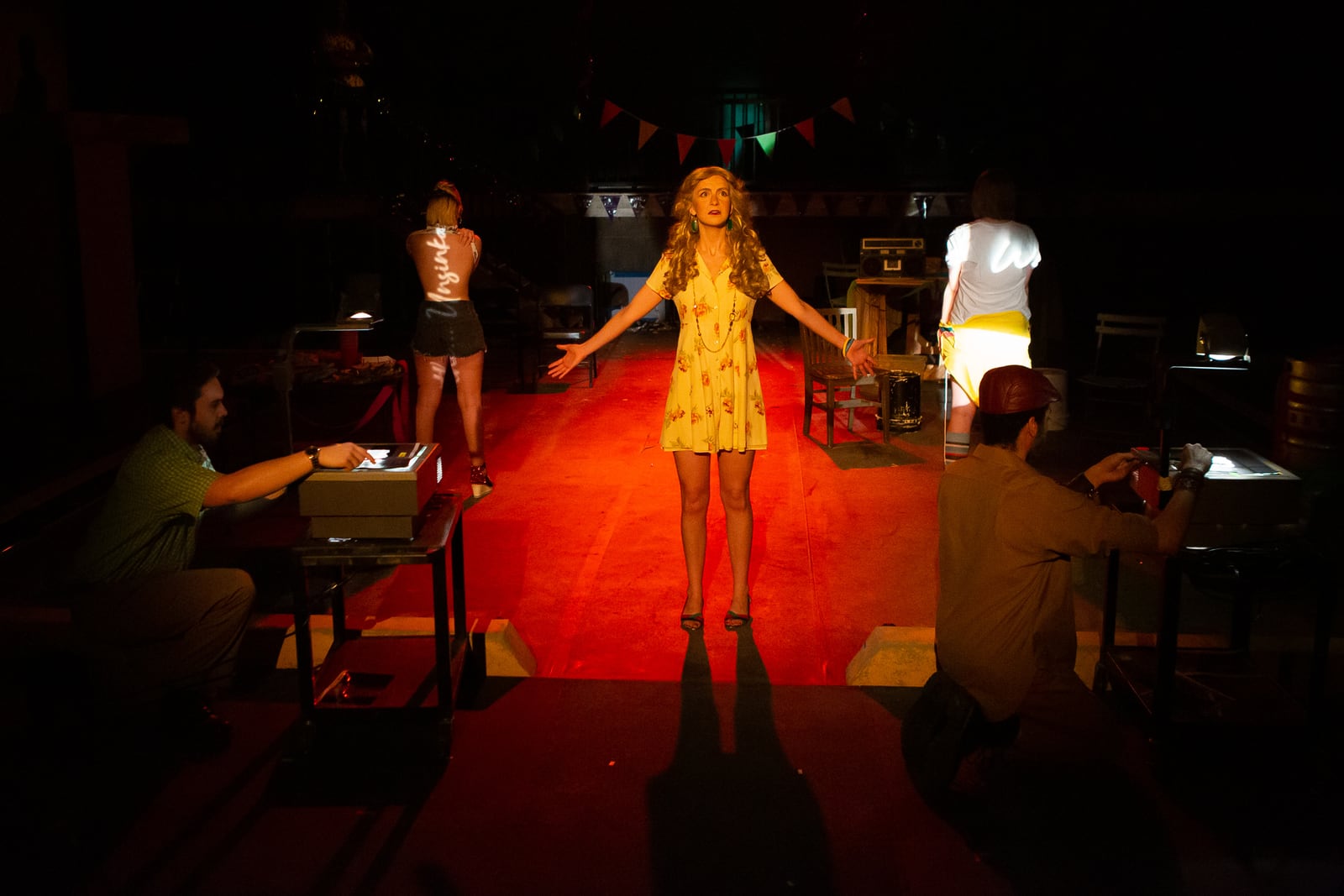 Production still from Airline Highway at Fordham, NYC theater photography