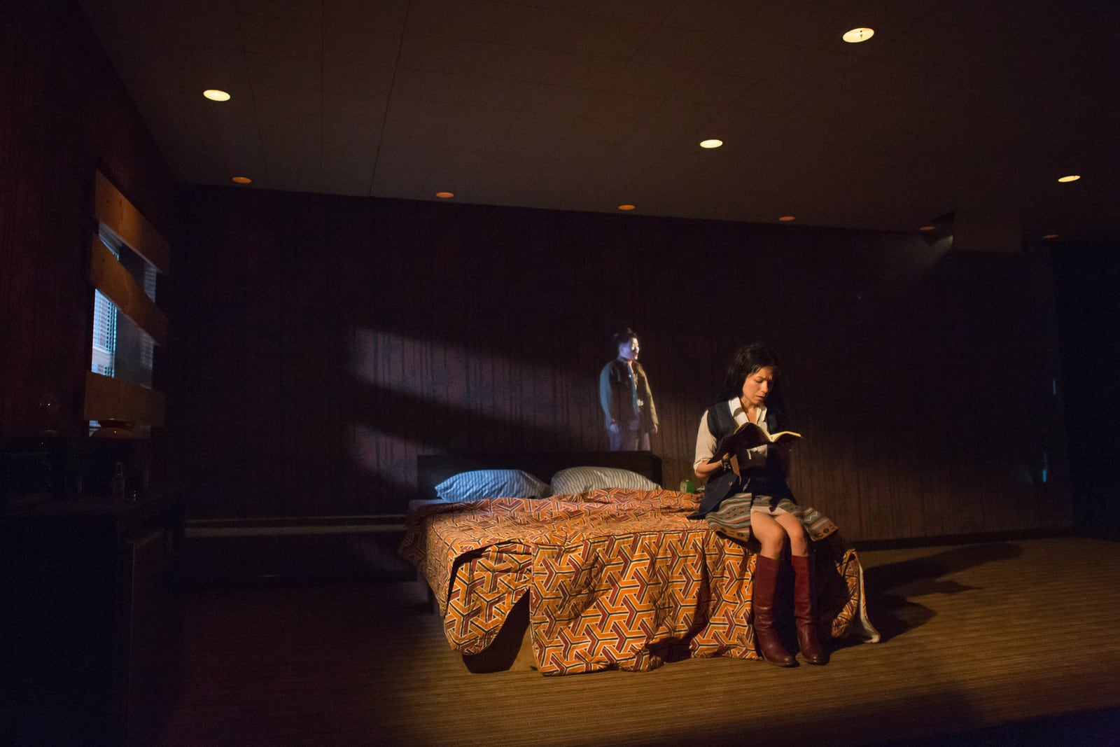 Production still from Among the Dead, NYC theater photography by Hunter Canning