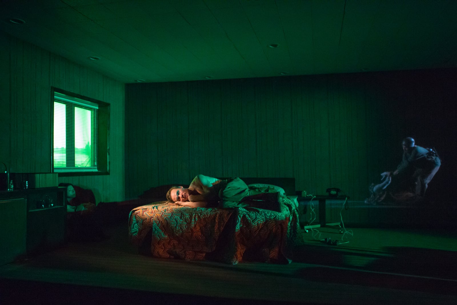 Theater production still, Among the Dead, New York City