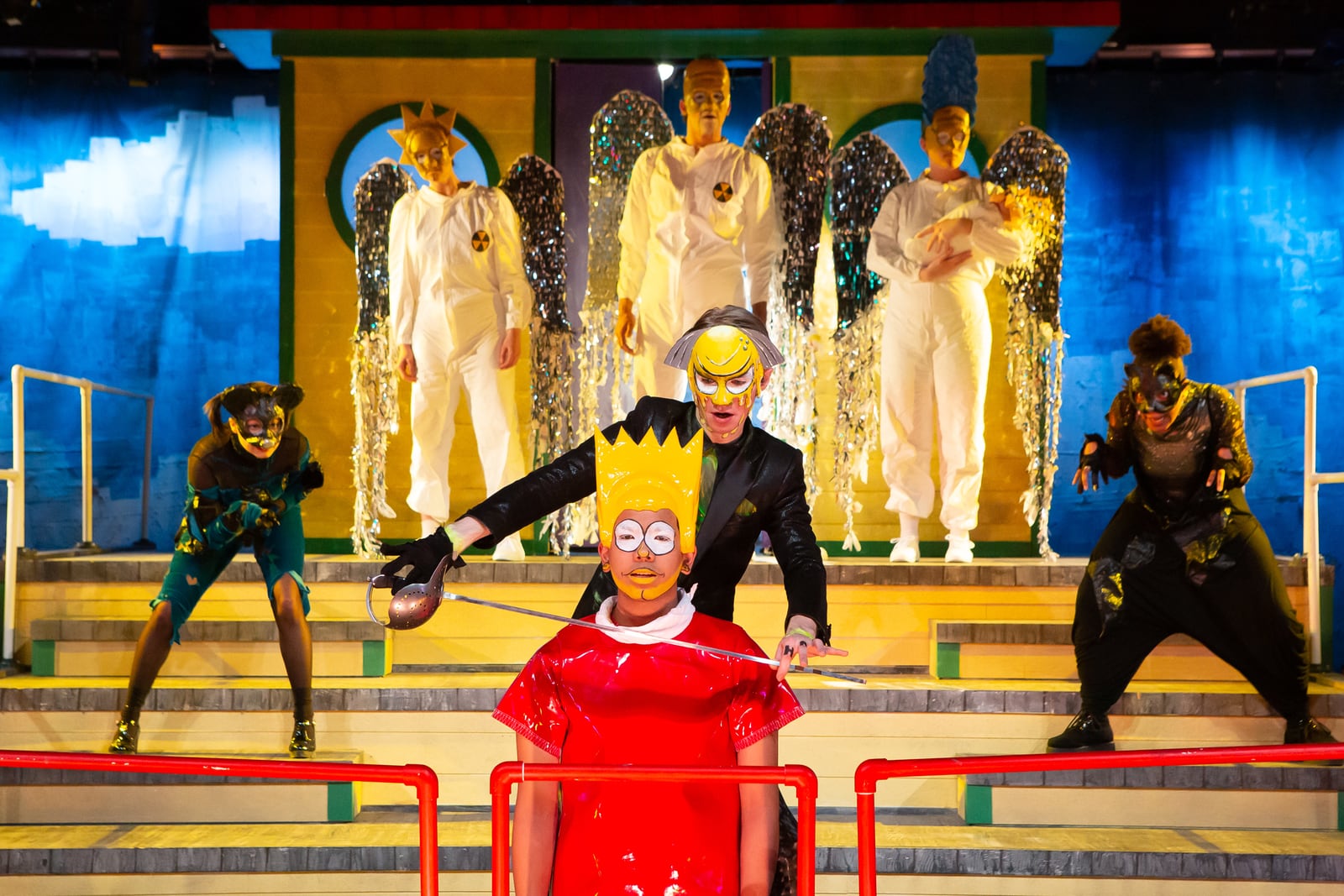 NYC theater photography, production still from Mr Burns at Fordham