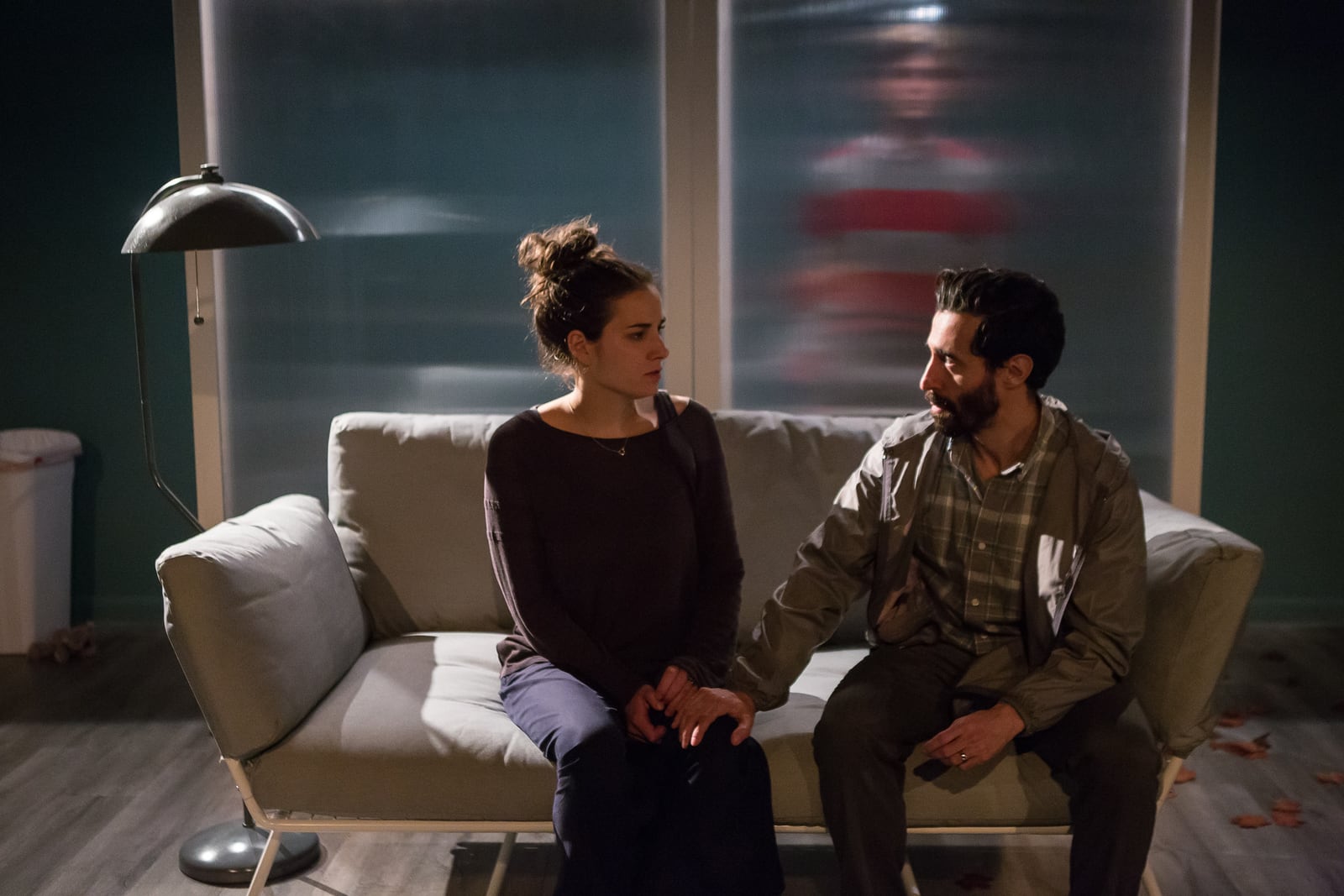 Production still from In a Word, NYC theater photography by Hunter Canning