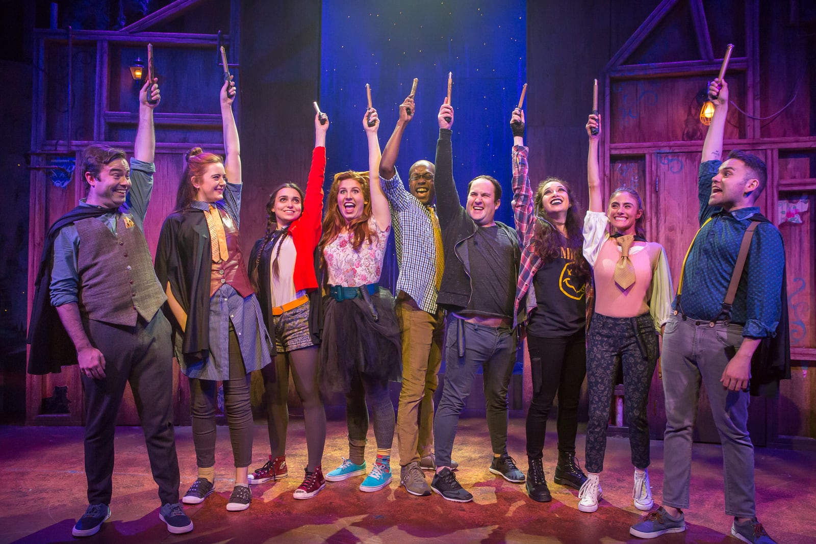 NYC theater photography, production still from Puffs at NWS