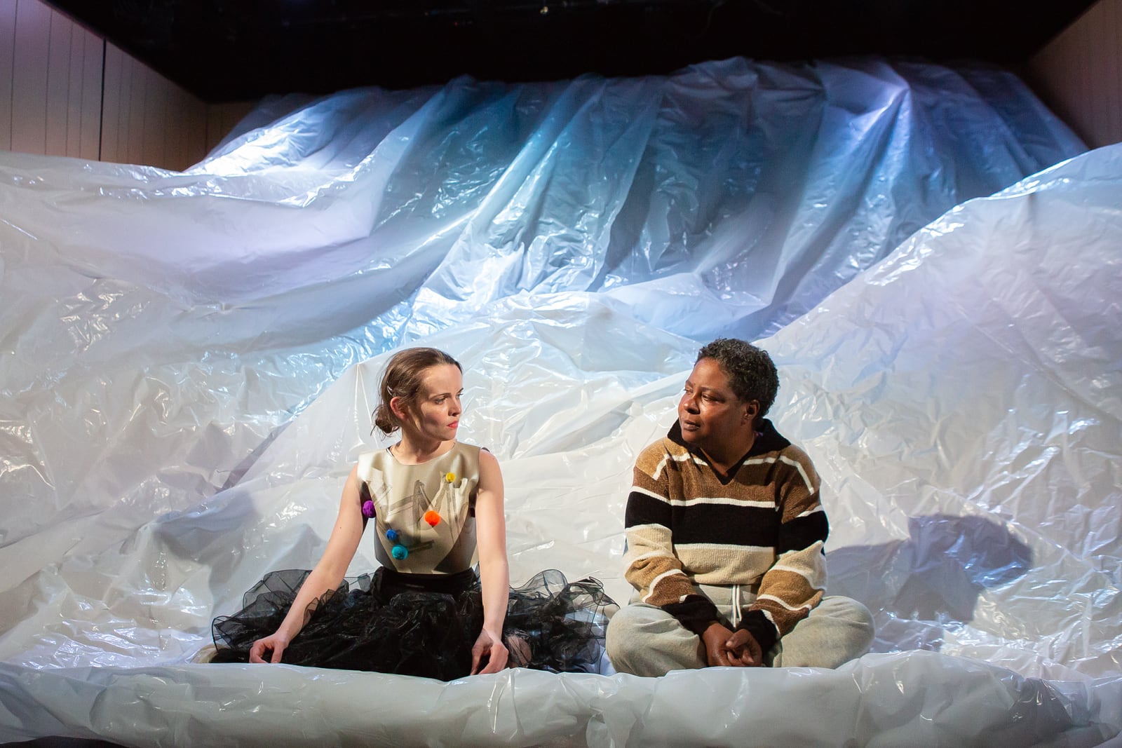 Production still from The Hollower, NYC theater photography by Hunter Canning