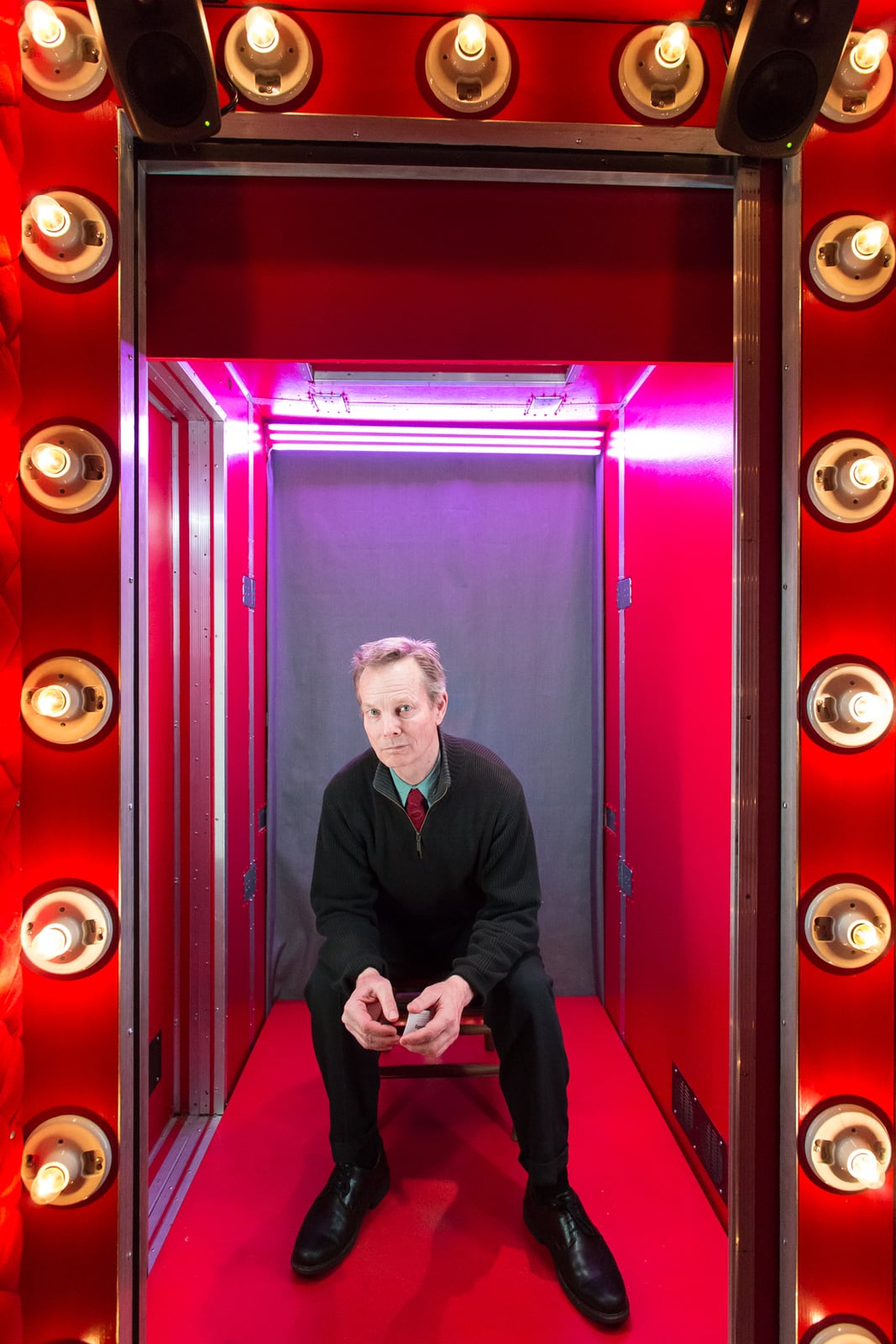 Production still from Theater for One, NYC theater photography by Hunter Canning